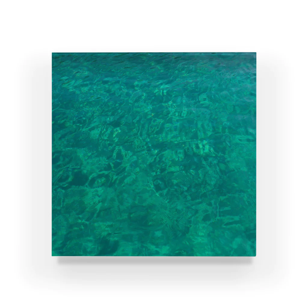 Favoriのエメラルドグリーンの海 アクリルブロック