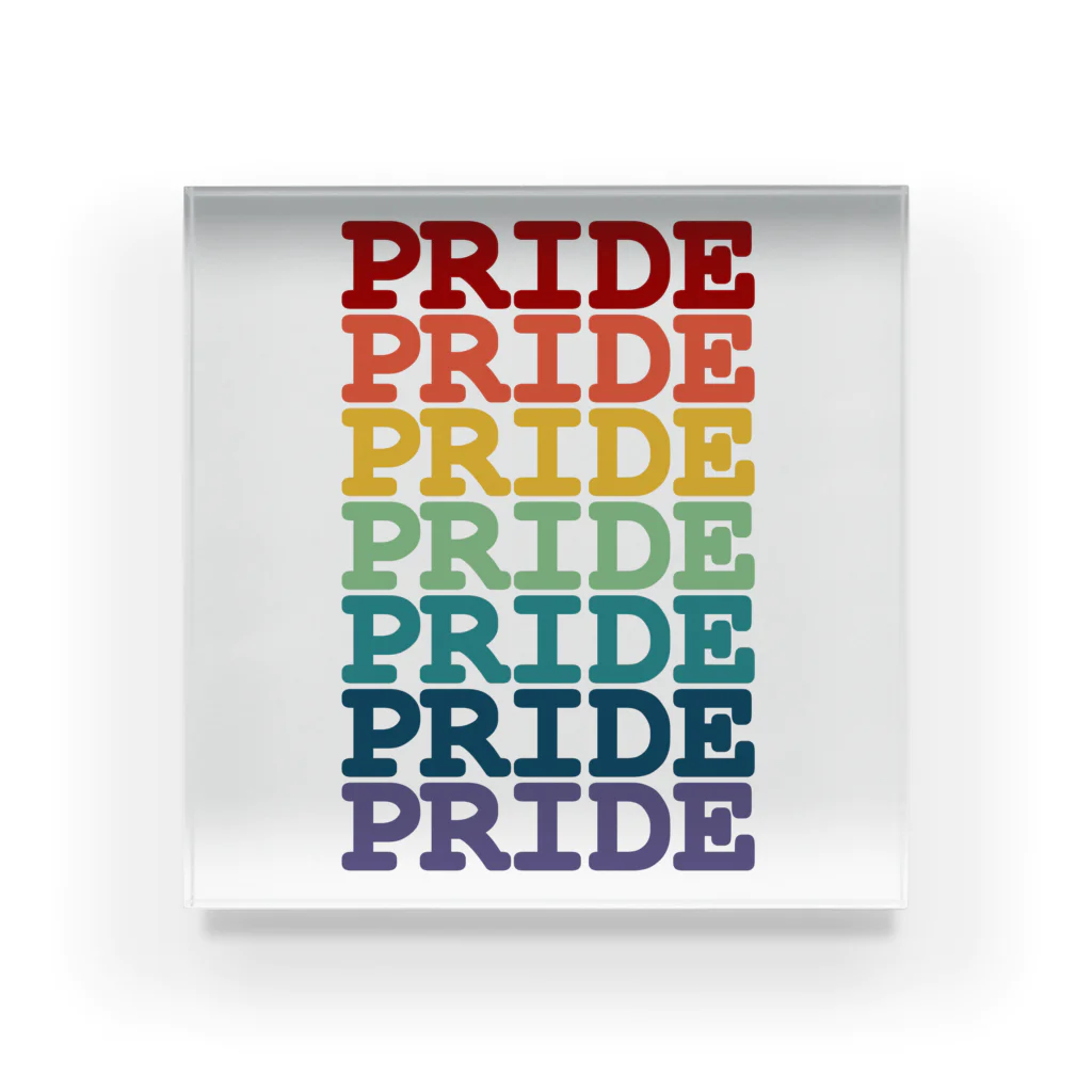 UNIQUE BOUTIQUEのRainbow Pride Acrylic Block