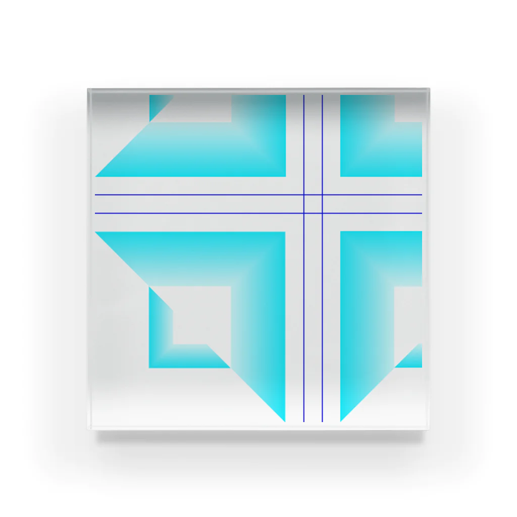 sevenoverlineのcrossroad -icecolor- Acrylic Block