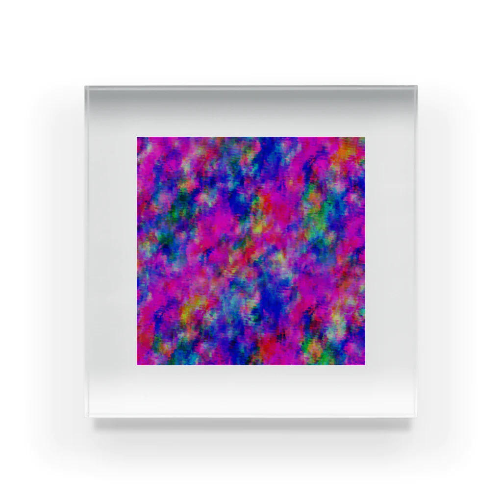 Crystal_Flower_GardenのAbstract paint アクリルブロック