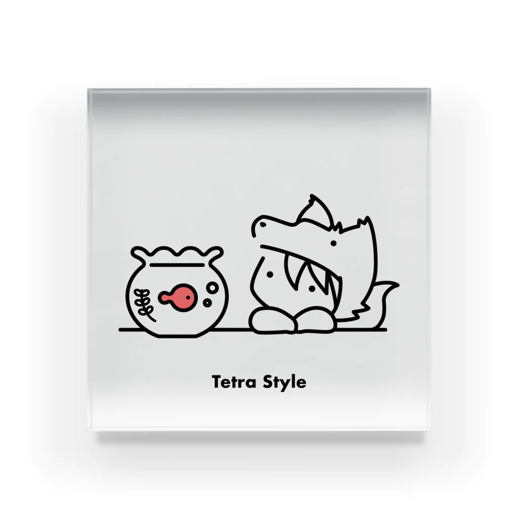 Tetra Styleの金魚（てとら） アクリルブロック