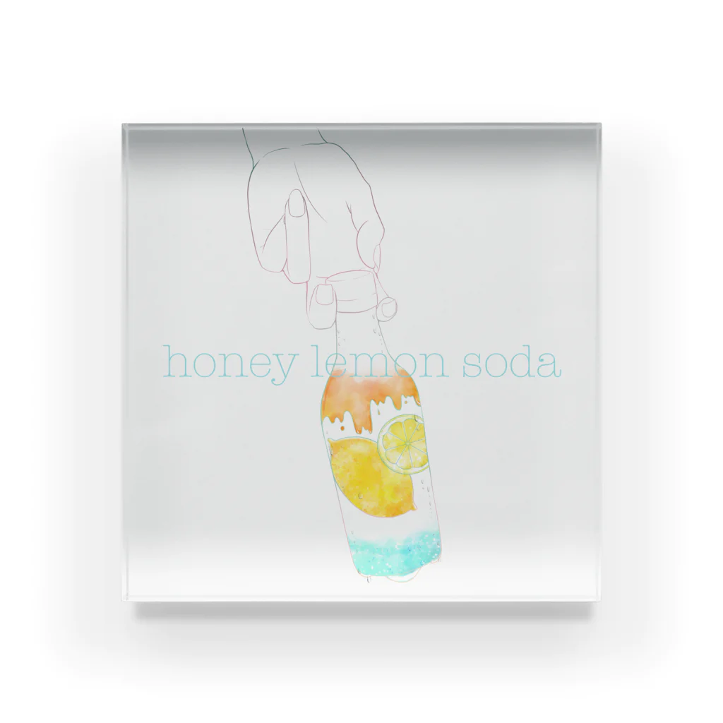 脳内乙女回路のhoneylemonsoda アクリルブロック