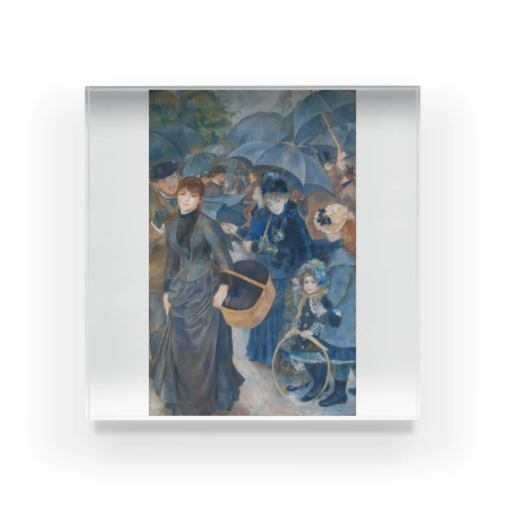 世界の絵画アートグッズのピエール＝オーギュスト・ルノワール 《雨傘》 アクリルブロック
