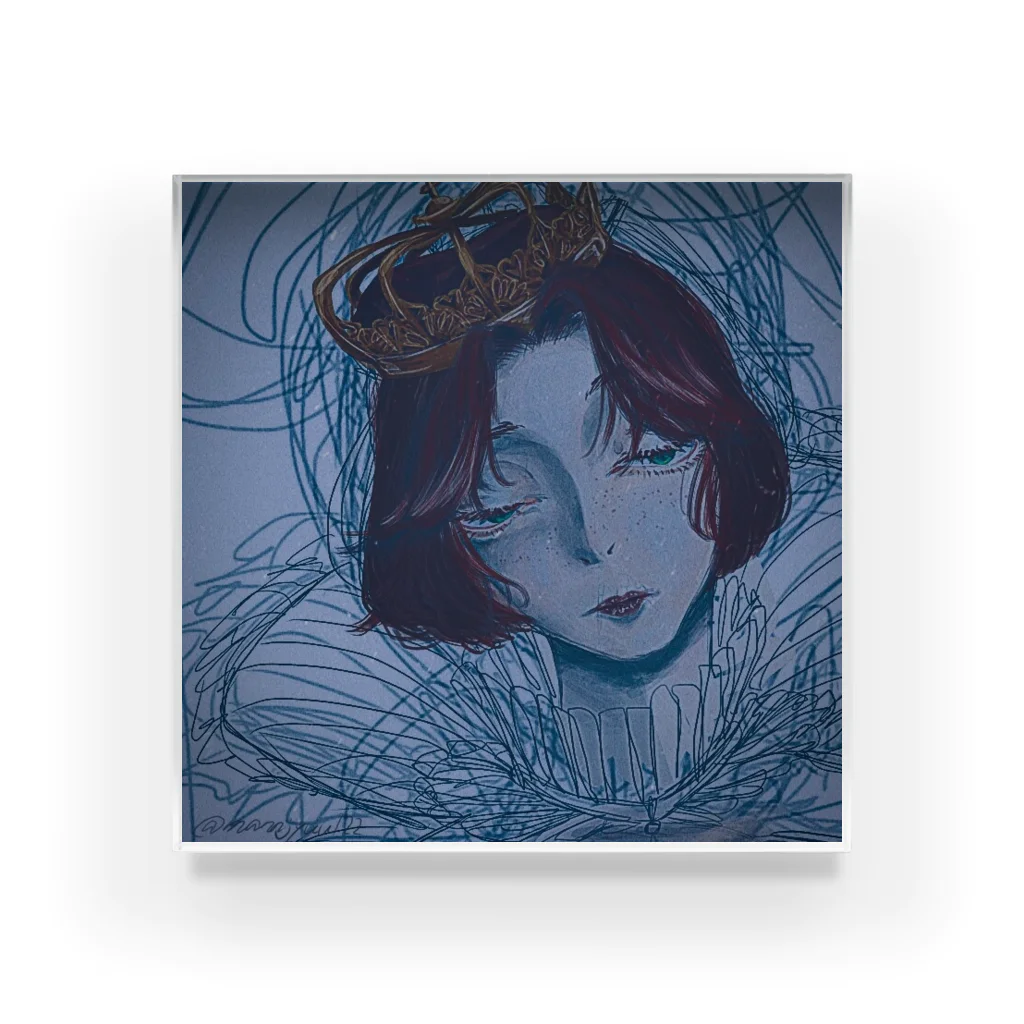 まんじゅうの憂鬱な女王 Acrylic Block