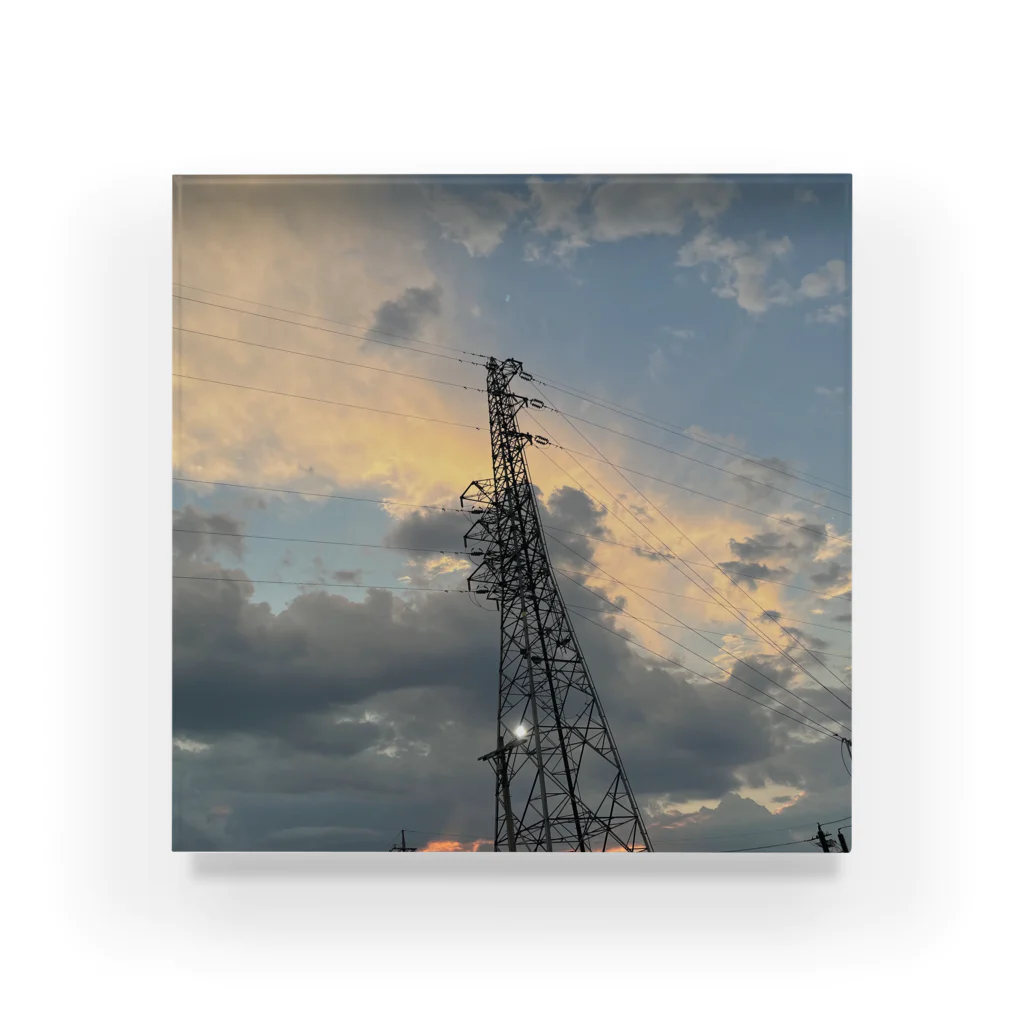 Aki’s design shopの(セール中)Sunset over the tower アクリルブロック