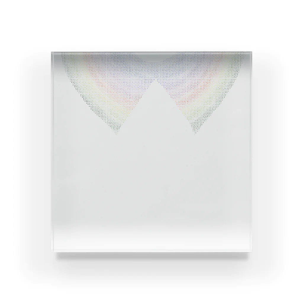 sazanquaのcollar- rainbow- Acrylic Block