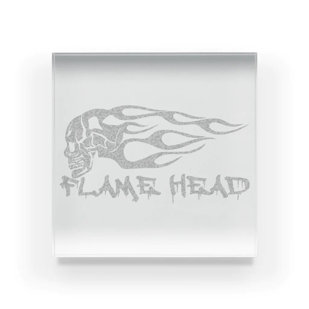 Ａ’ｚｗｏｒｋＳのFLAME HEAD WHT Acrylic Block