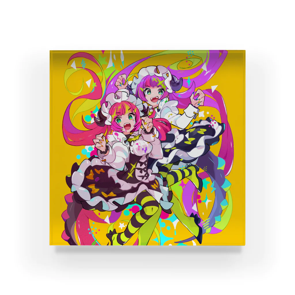 くるみつ☺︎のメイドちゃんアクリルブロック Acrylic Block