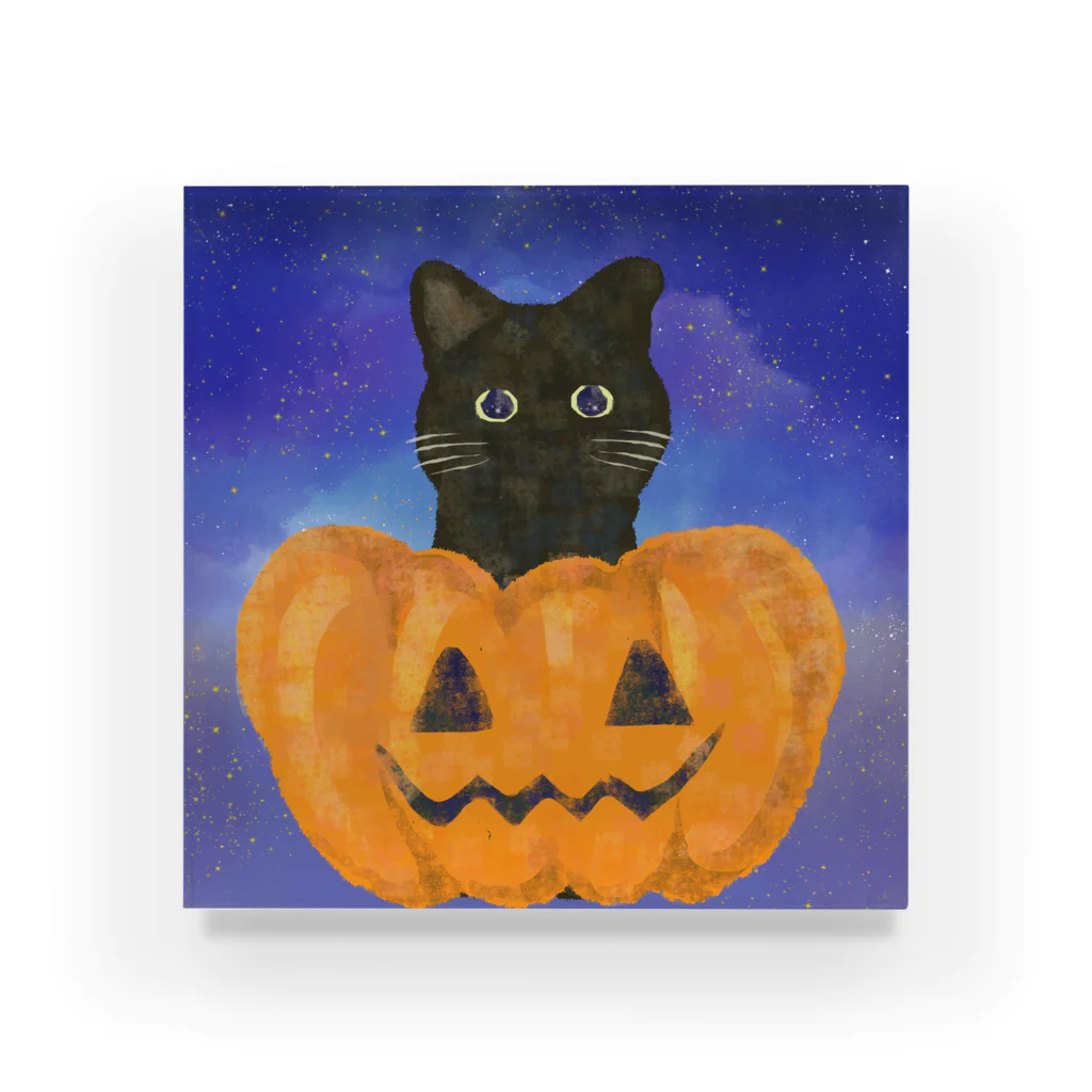 Happy circle online shopの黒猫ちゃん〜ハロウィンver. Acrylic Block