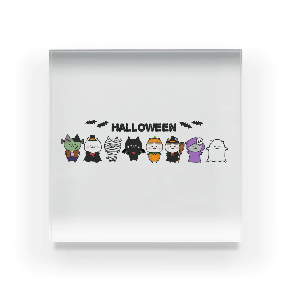 もちぱっちのHalloween🎃ねこさん アクリルブロック