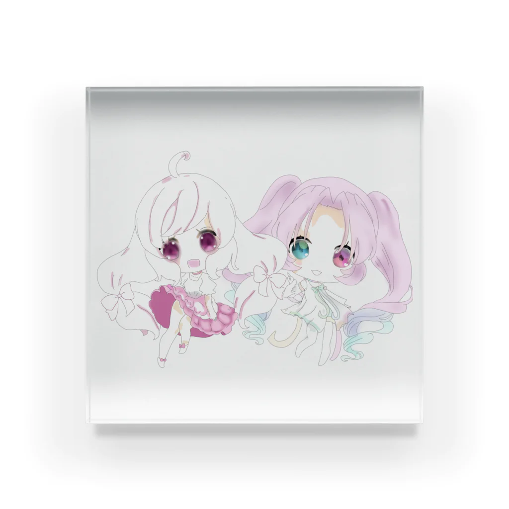 キューキャラの夢ちゃん＆ジュエリーちゃんグッズ！ Acrylic Block