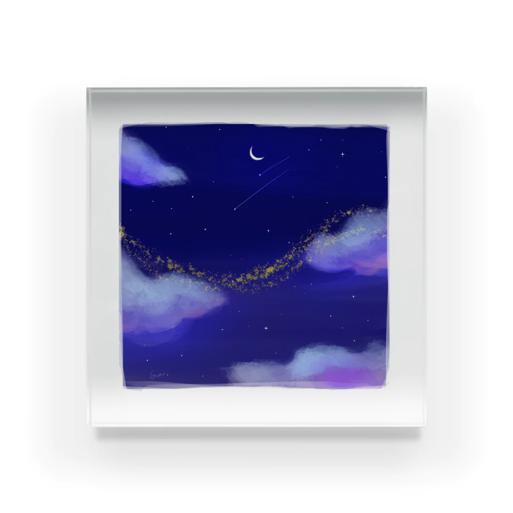 ホイップクリームの夜 Acrylic Block