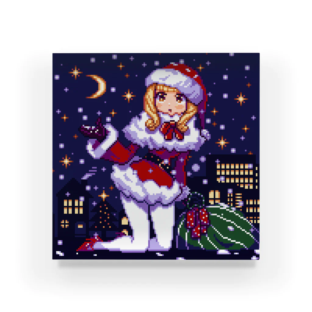 神月秋丸(KamizukiAkimaru)の【ドット絵】クリスマスガール アクリルブロック