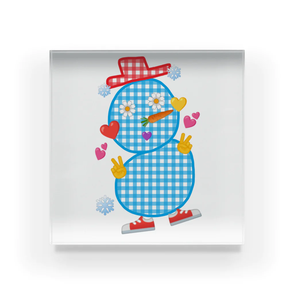 Happyーpop28c🎵のsnowmanman Acrylic Block