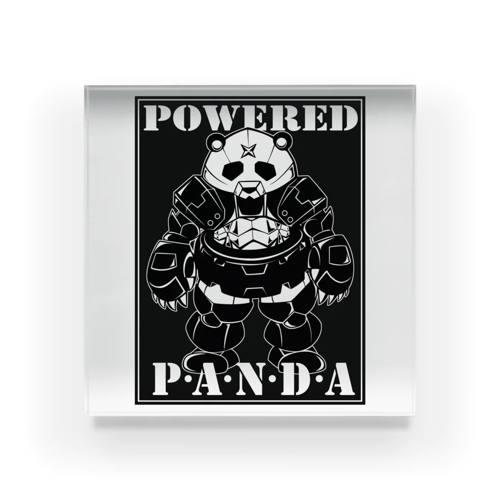 やすなま屋のPOWERED PANDA アクリルブロック