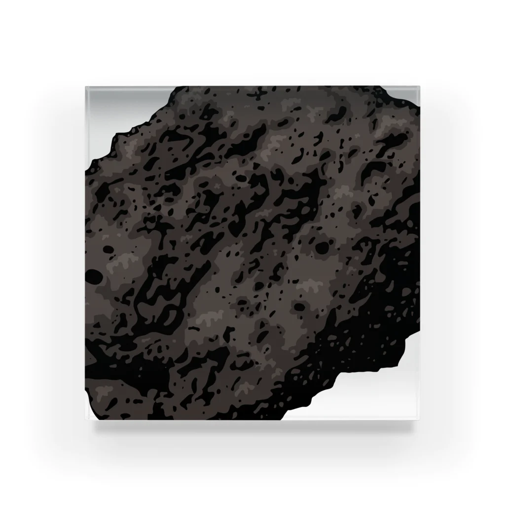 kimchinのゴツゴツの隕石 アクリルブロック