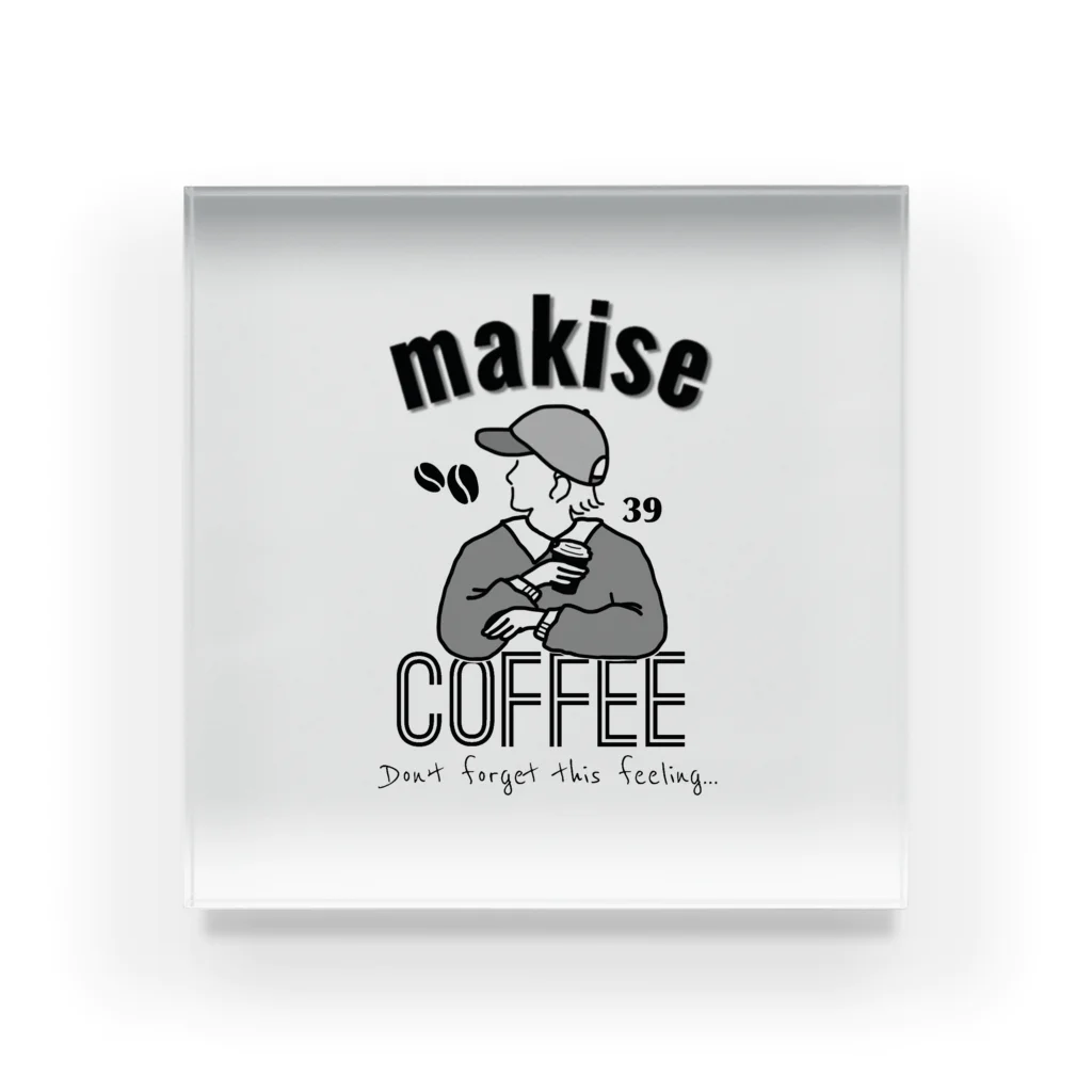 Makise COFFEE.のマキセコーヒー(ラテ美ちゃん) アクリルブロック