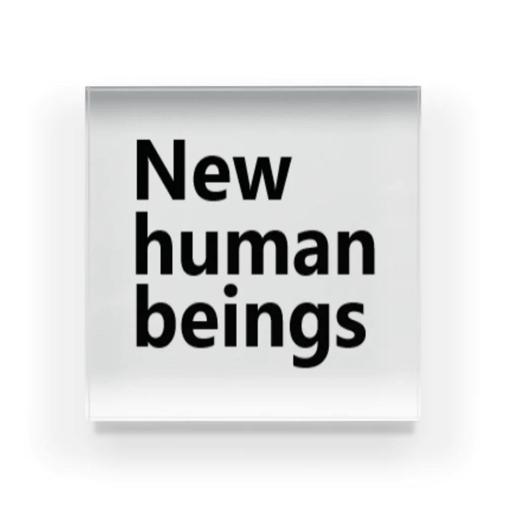 アメリカンベース   GG1966の新人類　新しき人間　New human beings アクリルブロック