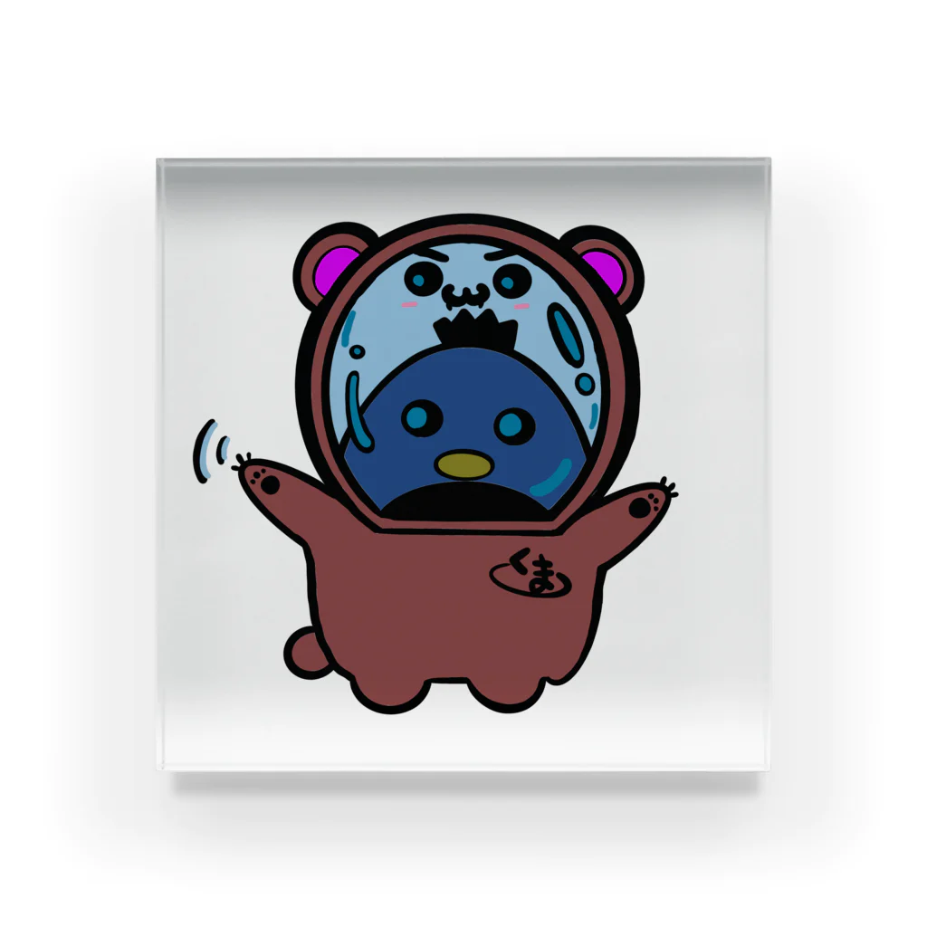 ☆Nacyo☆のペンクマ君 アクリルブロック