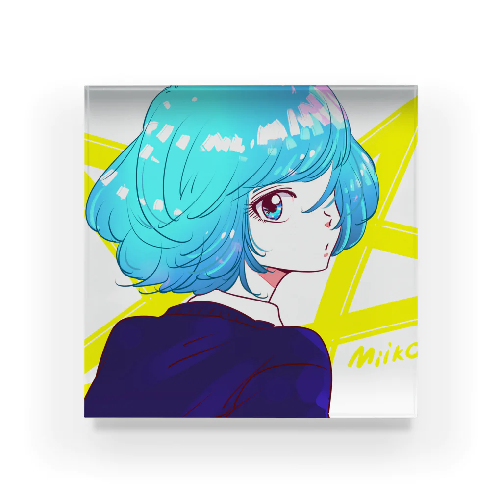 ミイコの鈴子ちゃん Acrylic Block