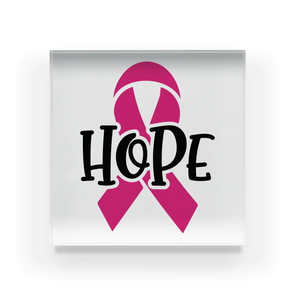 Fred HorstmanのBreast Cancer HOPE  乳がんの希望 Acrylic Block