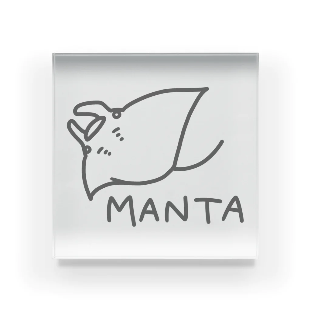 千月らじおのよるにっきのMANTA アクリルブロック