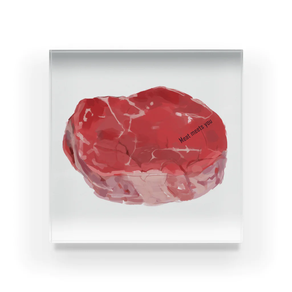 CONCEPT+CのMeat meets you2 Acrylic Block