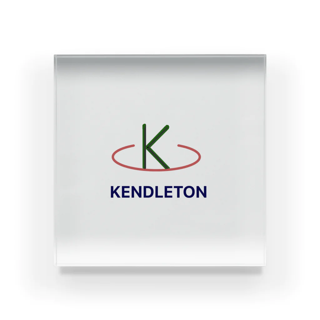 KENT STATEのKENDLETON カレッジロゴ Acrylic Block