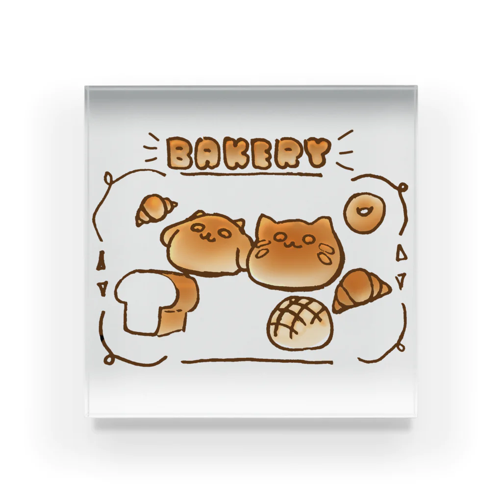 かわいい店@愛鳥江のパン🍞🥐 Acrylic Block