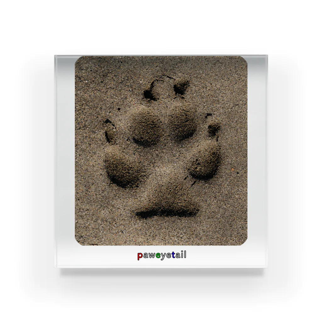 paweyetailの犬の足跡 Acrylic Block