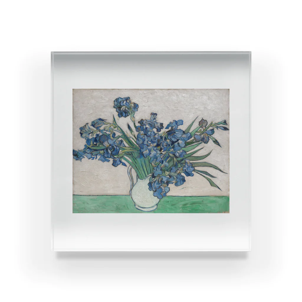 Masterpieceのヴィンセントヴァンゴッホ  / アイリス  Irises 1890 Acrylic Block