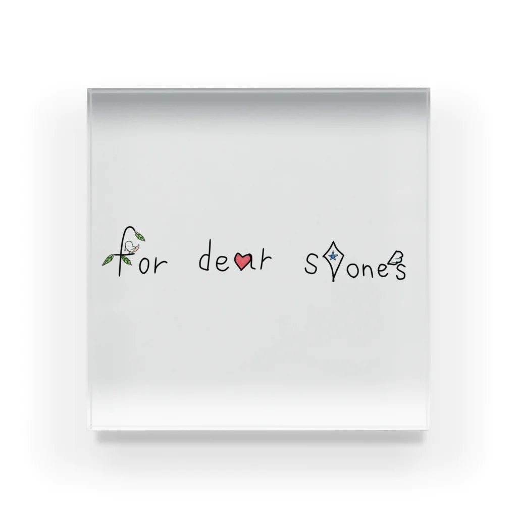 for dear ston'sのfor dear ston'sグッズ Acrylic Block