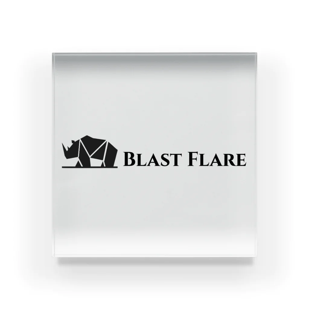 BlastFlareのブラフレ ロングロゴフレーム アクリルブロック