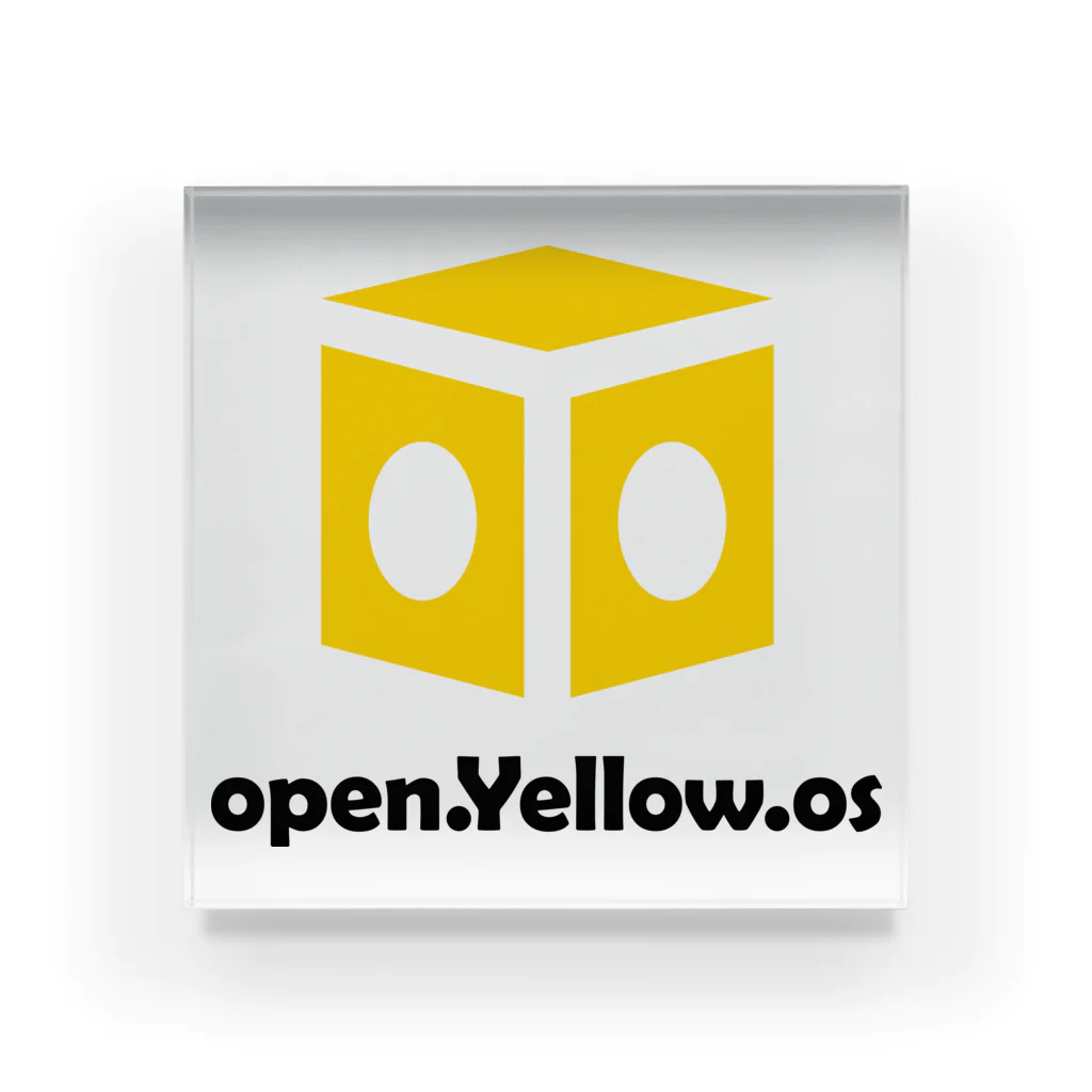 open.Yellow.os original official goods storeのopen.Yellow.os公式支援グッズ Acrylic Block