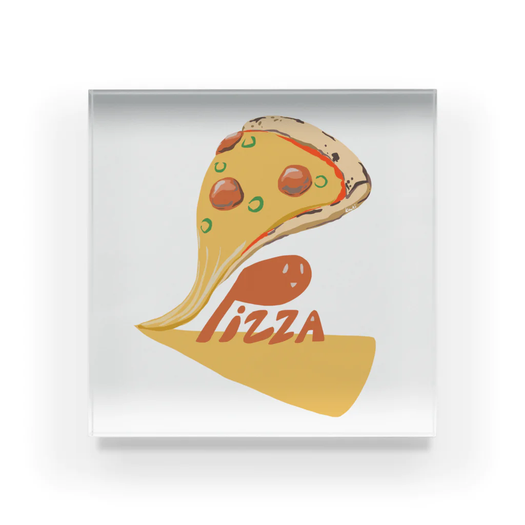 木ノ下商店のpizzaが食べたいよ Acrylic Block