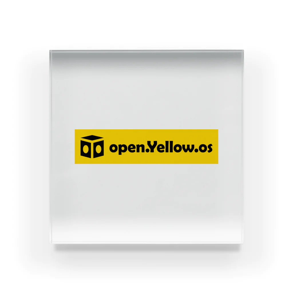 open.Yellow.os original official goods storeのopen.Yellow.os公式支援グッズ Acrylic Block