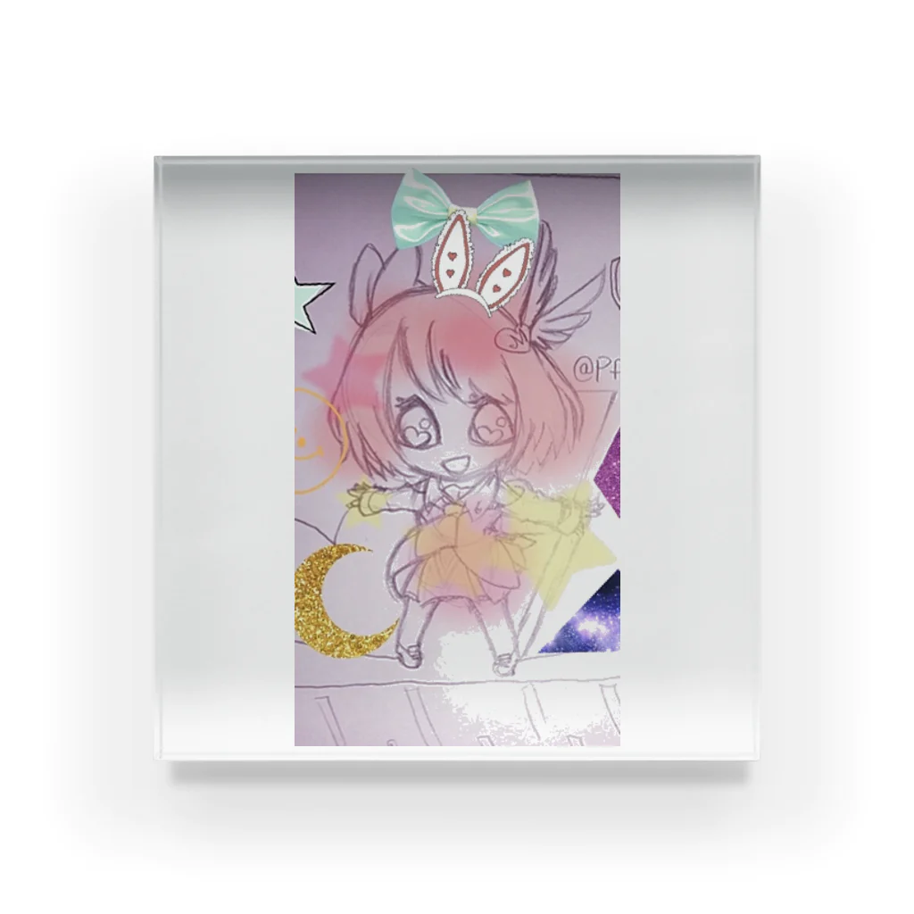 りんか(きらりん) 宮田担 ❤ご主人様☆夜空☆のりんかイメイラグッズ Acrylic Block