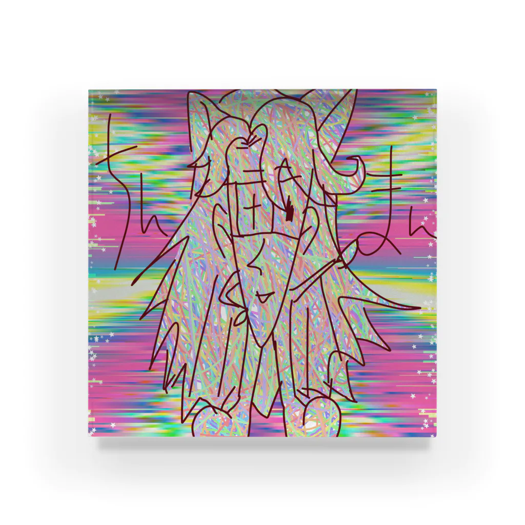 とき しゃんかのおみせやさんのちんまん×ときしゃんかのコラボグッズ(笑) Acrylic Block