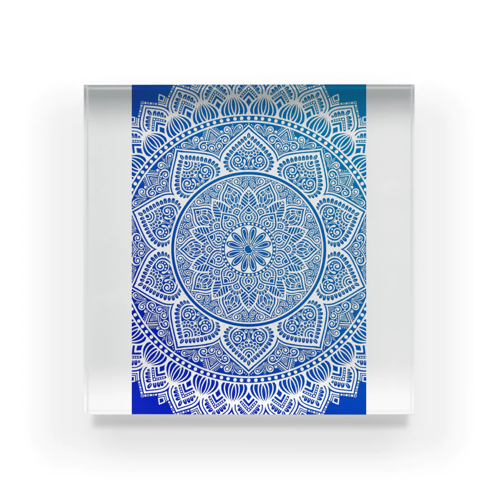 emishkom_mandalasのmandala_003 Acrylic Block