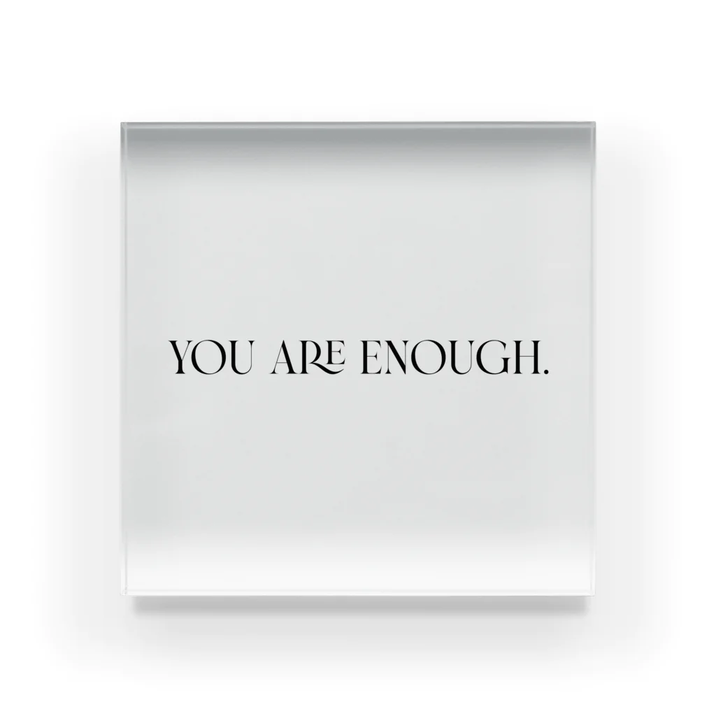 MONETのYOU ARE ENOUGH. アクリルブロック