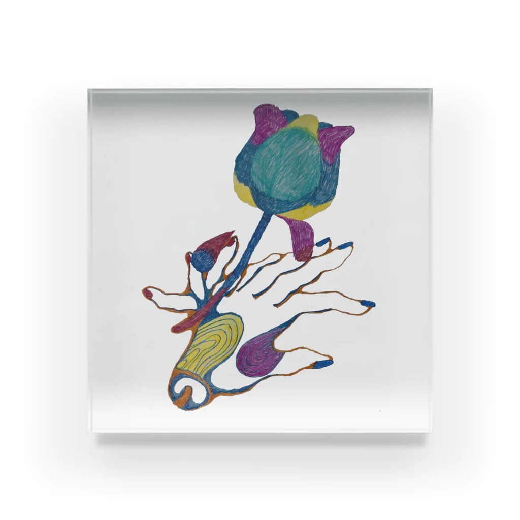 バイバイロジカの花 Acrylic Block