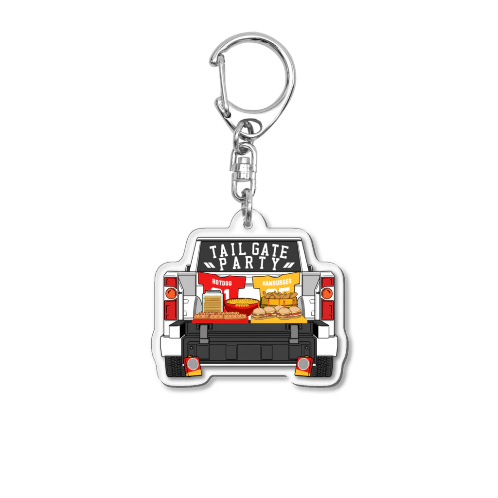 H2 T-SHIRTSのTAILGATE PARTY  Acrylic Key Chain