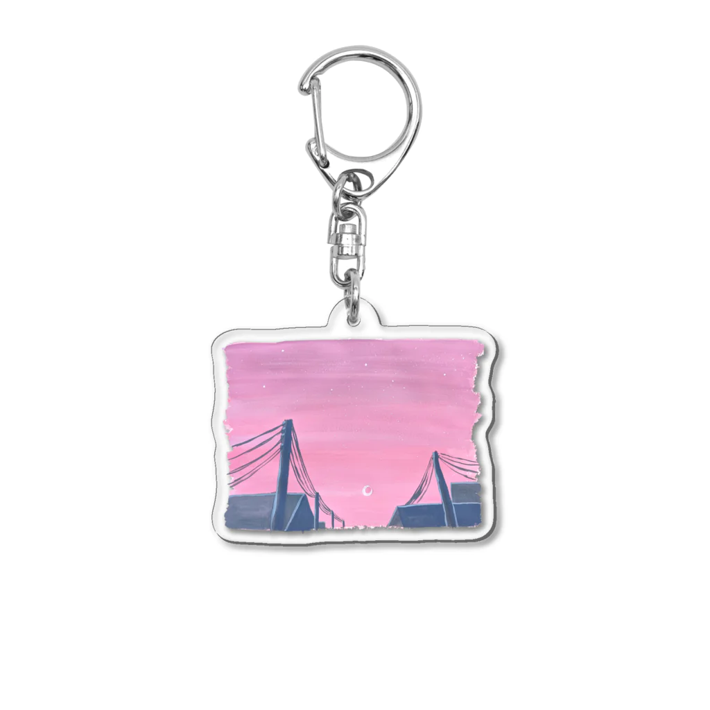 美夜乃闇の夢見心地 月に Acrylic Key Chain