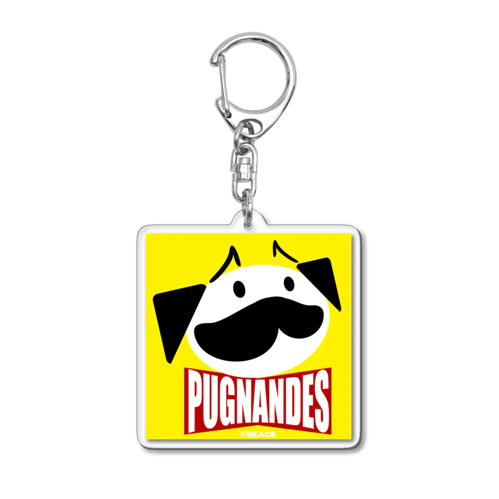 BEACSのPUGNANDES2022‗Yellow Acrylic Key Chain