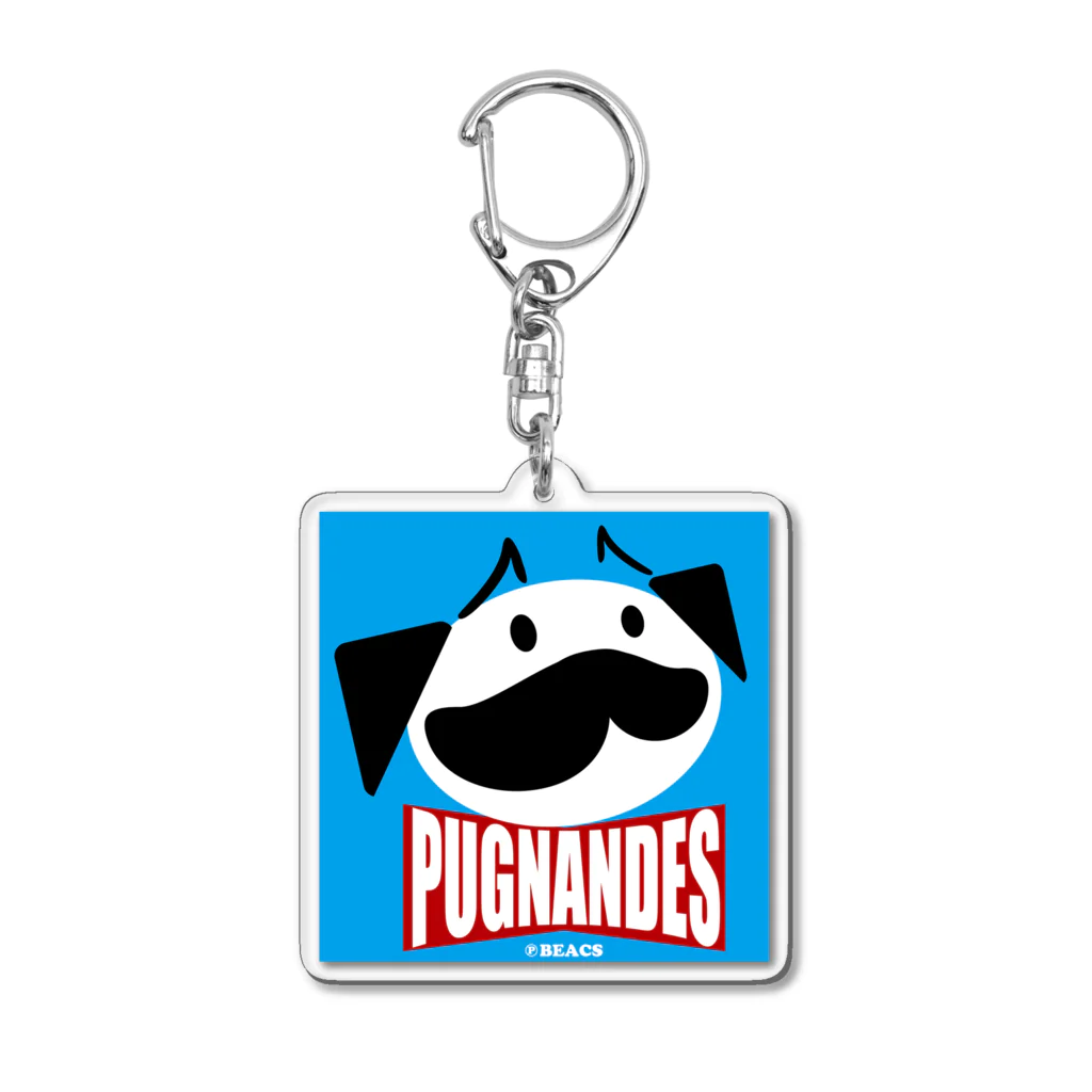 BEACSのPUGNANDES2022‗Blue Acrylic Key Chain