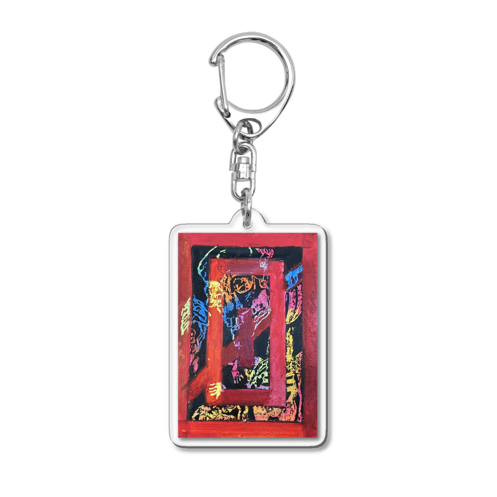 sayahartのgashadokuro RED（tokumiシリーズ） Acrylic Key Chain