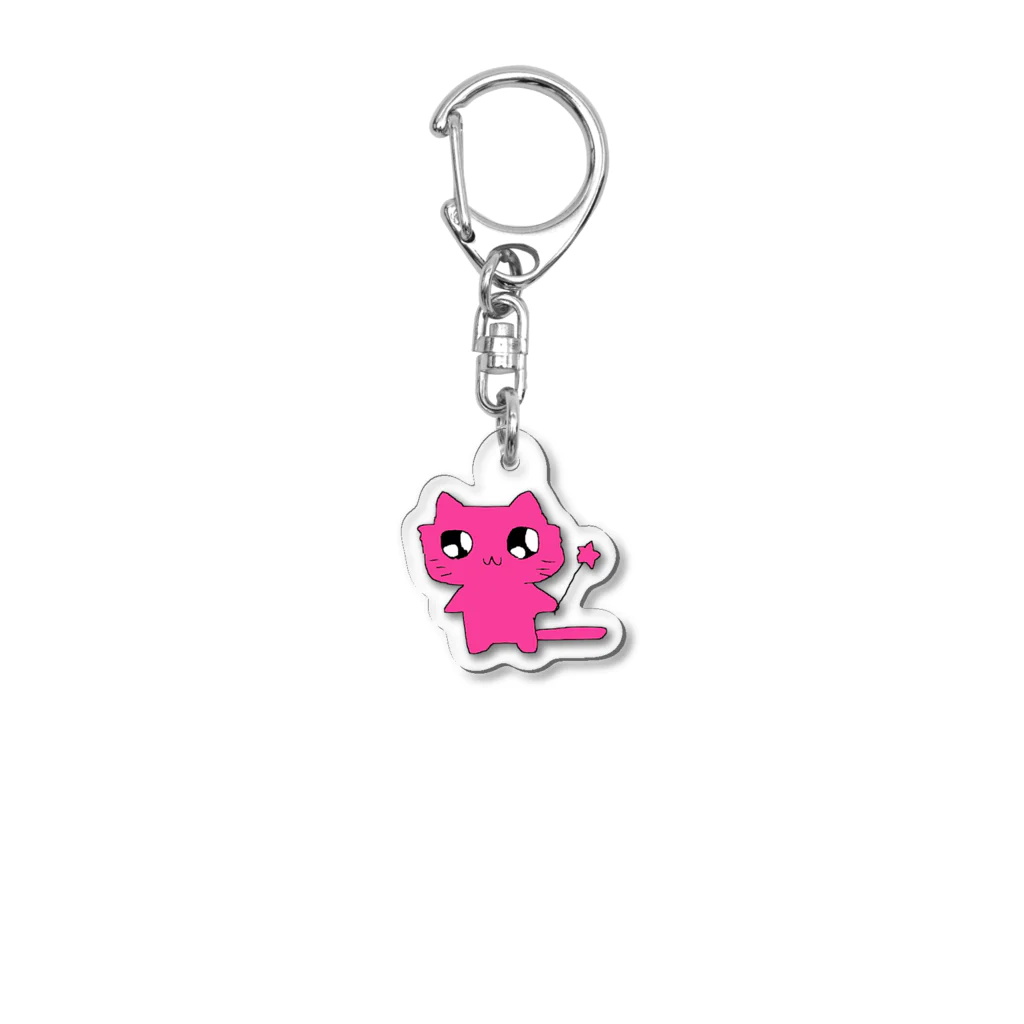 ゆめころ感謝祭のぴんくネッコ Acrylic Key Chain