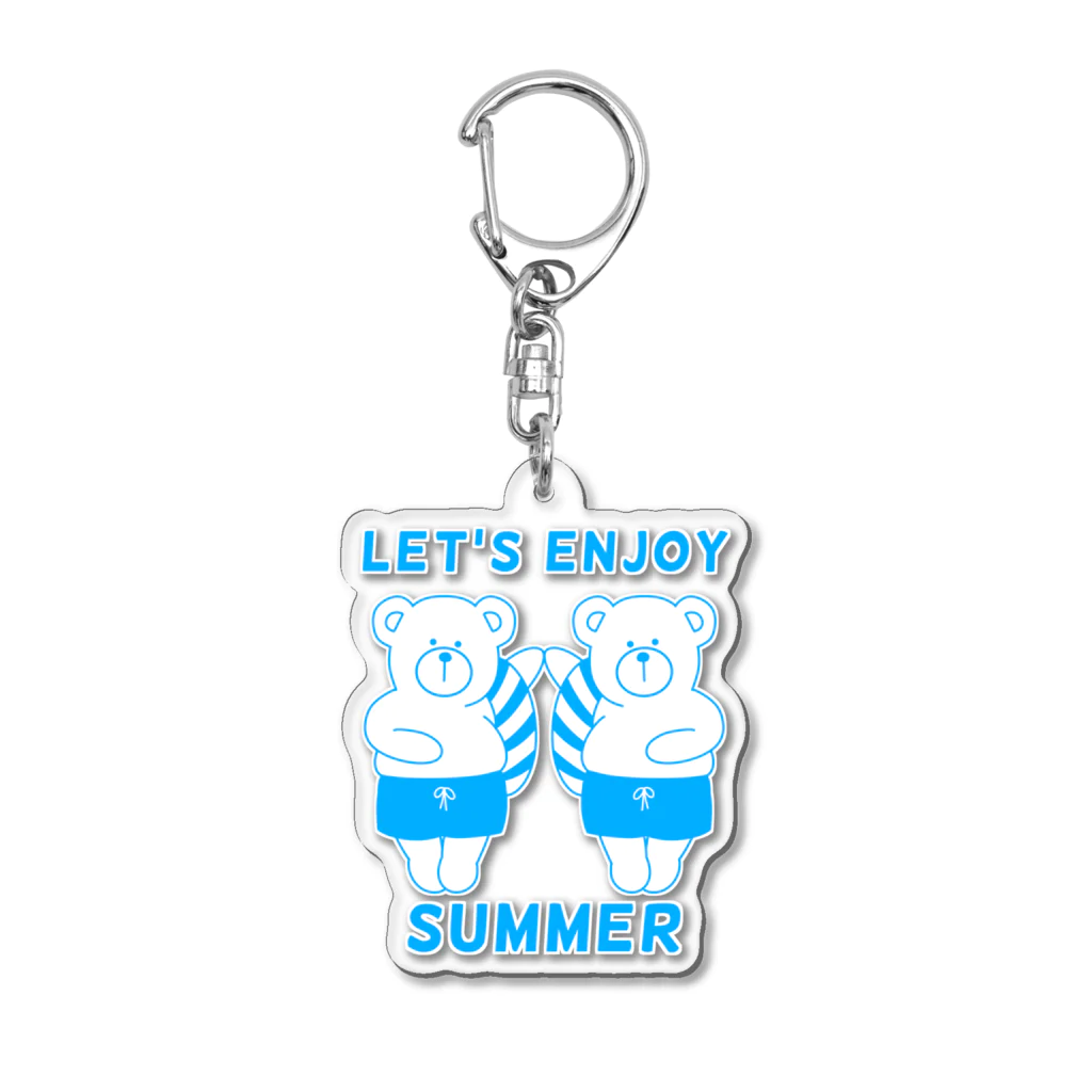  Millefy's shopのLET'S ENJOY SUMMER アクリルキーホルダー