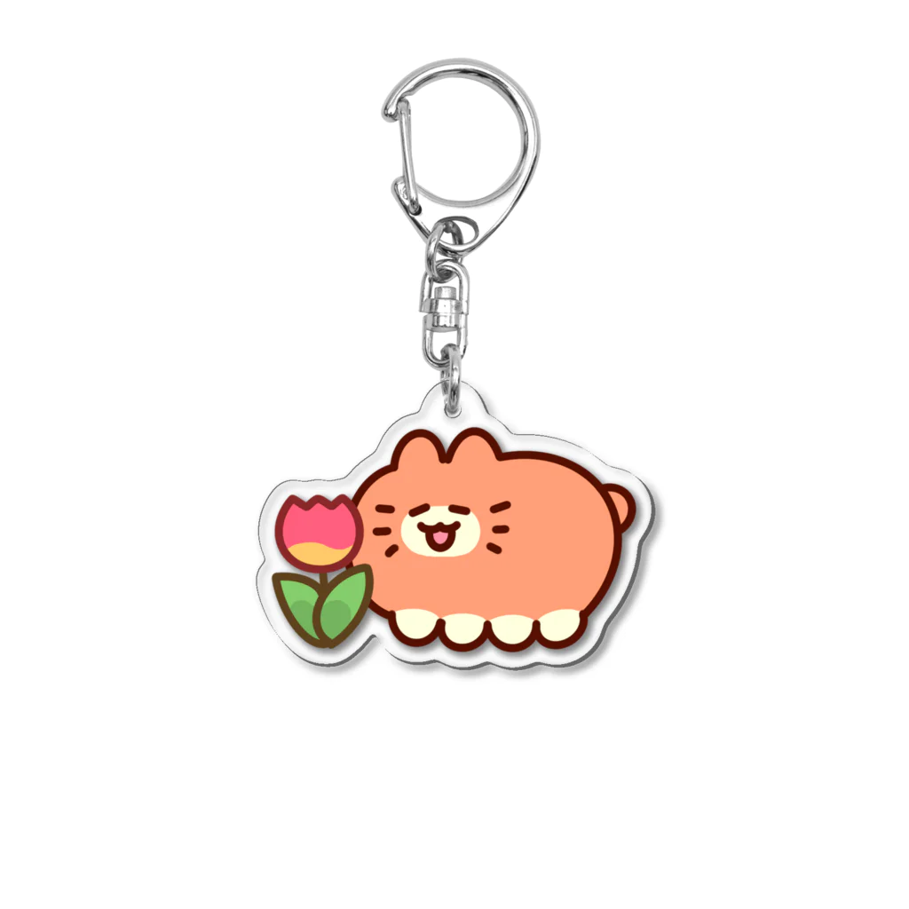 みかんねこ屋さんのみかんねこ「いいにおい」 Acrylic Key Chain