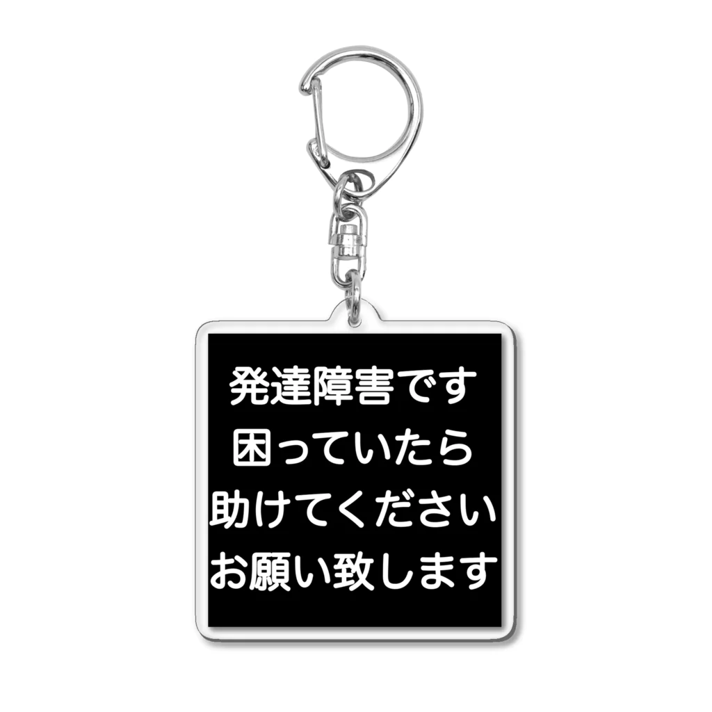 ドライ2の発達障害　ADHD 注意欠陥多動症　注意欠如多動症　ASD 自閉症　自閉スペクトラム症　自閉症スペクトラム　LD 学習障害　 Acrylic Key Chain